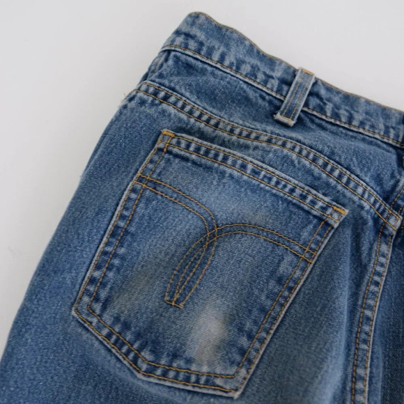 Vintage GWG Blue Denim Straight Flared Jeans Size 34x34 - Picture 14 of 14